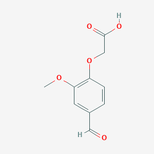 molecular formula C10H10O5 B158173 (4-甲酰-2-甲氧基苯氧基)乙酸 CAS No. 1660-19-1