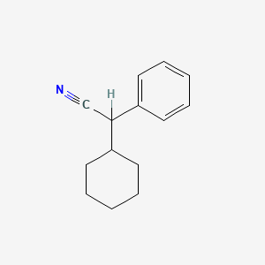 molecular formula C14H17N B1581737 Cyclohexylphenylacetonitrile CAS No. 3893-23-0
