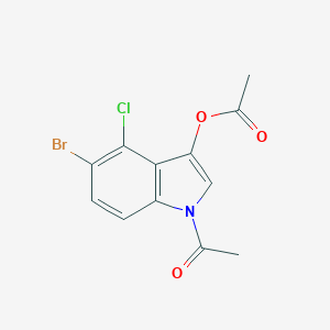 molecular formula C12H9BrClNO3 B015818 1-Acetyl-5-bromo-4-chloro-1H-indol-3-yl acetate CAS No. 3030-06-6