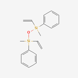 molecular formula C18H22OSi2 B1581825 1,3-二甲基-1,3-二苯基-1,3-二乙烯基二硅氧烷 CAS No. 2627-97-6