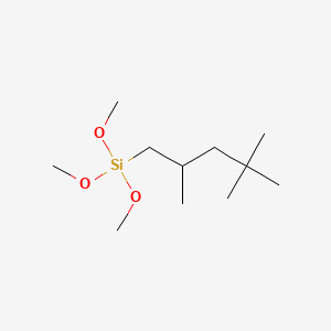 molecular formula C11H26O3Si B1581862 Silane, trimethoxy(2,4,4-trimethylpentyl)- CAS No. 34396-03-7