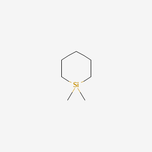 molecular formula C7H16Si B1581925 1,1-二甲基硅环己烷 CAS No. 4040-74-8