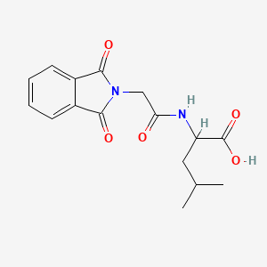 B1581937 2-[[2-(1,3-Dioxoisoindol-2-yl)acetyl]amino]-4-methylpentanoic acid CAS No. 6707-71-7