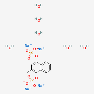 molecular formula C11H20Na4O14P2 B1581949 Menadiol sodium diphosphate hexahydrate CAS No. 6700-42-1