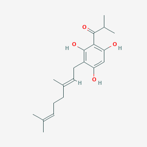 molecular formula C20H28O4 B158201 2-香叶基-4-异丁酰基间苯三酚 CAS No. 72008-03-8