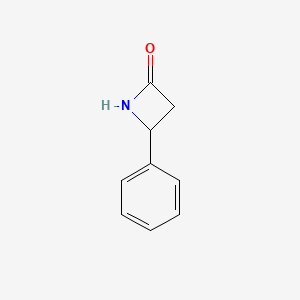 molecular formula C9H9NO B1582041 4-苯基氮杂环丁烷-2-酮 CAS No. 5661-55-2