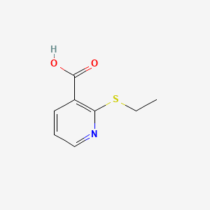 molecular formula C8H9NO2S B1582056 2-(乙硫基)烟酸 CAS No. 27868-76-4
