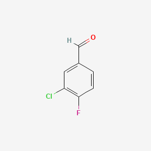 molecular formula C7H4ClFO B1582058 3-氯-4-氟苯甲醛 CAS No. 34328-61-5