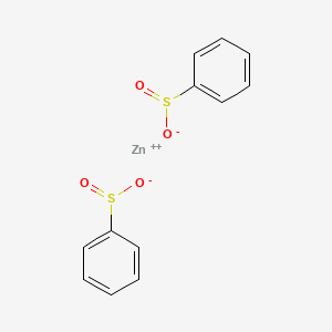 molecular formula C12H10O4S2Zn B1582066 Benzenesulfinic acid, zinc salt CAS No. 24308-84-7