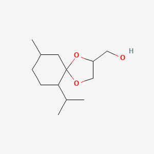 molecular formula C13H24O3 B1582068 1,4-二氧杂螺[4.5]癸烷-2-甲醇，9-甲基-6-(1-甲基乙基)- CAS No. 63187-91-7