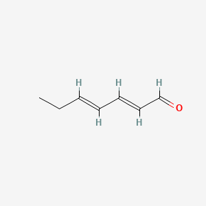 molecular formula C7H10O B1582088 2,4-庚二烯醛 CAS No. 5910-85-0