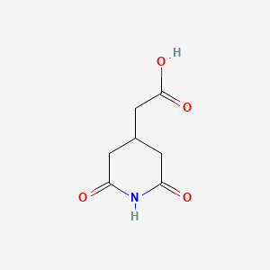 molecular formula C7H9NO4 B1582118 （2,6-二氧代-哌啶-4-基）-乙酸 CAS No. 6258-28-2
