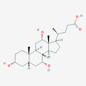 molecular formula C24H40O5 B158216 胆酸 CAS No. 129874-08-4