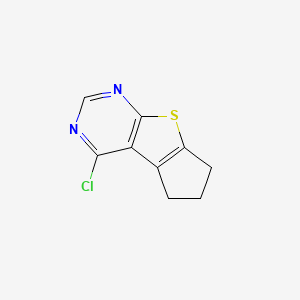 molecular formula C9H7ClN2S B1582192 4-氯-6,7-二氢-5H-环戊[4,5]噻吩[2,3-d]嘧啶 CAS No. 300816-22-2