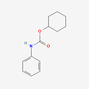 molecular formula C13H17NO2 B1582200 环己基苯基氨基甲酸酯 CAS No. 3770-95-4