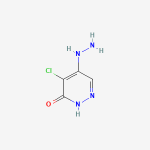 molecular formula C4H5ClN4O B1582201 4-氯-5-肼基哒嗪-3-醇 CAS No. 6959-56-4