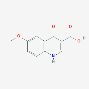 molecular formula C11H9NO4 B1582202 4-羟基-6-甲氧基喹啉-3-甲酸 CAS No. 28027-16-9