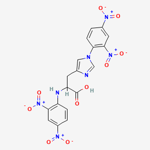 molecular formula C18H13N7O10 B1582208 n,1-双(2,4-二硝基苯基)组氨酸 CAS No. 3129-33-7