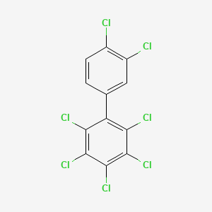 B1582232 2,3,3',4,4',5,6-Heptachlorobiphenyl CAS No. 41411-64-7