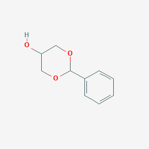 molecular formula C10H12O3 B158224 2-苯基-1,3-二氧杂环-5-醇 CAS No. 1708-40-3