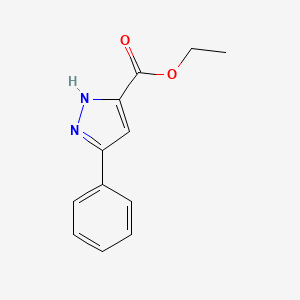 molecular formula C12H12N2O2 B1582251 3-苯基-1H-吡唑-5-羧酸乙酯 CAS No. 5932-30-9