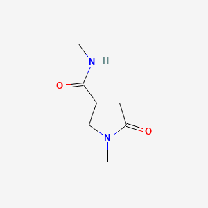 molecular formula C7H12N2O2 B1582262 N,N'-二甲基-5-吡咯烷酮-3-甲酰胺 CAS No. 89851-99-0