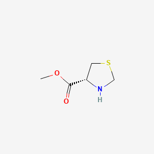 molecular formula C5H9NO2S B1582266 Methyl (R)-thiazolidine-4-carboxylate CAS No. 42258-90-2