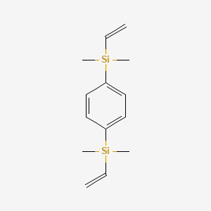 molecular formula C14H22Si2 B1582281 1,4-双(乙烯基二甲基甲硅烷基)苯 CAS No. 4519-17-9