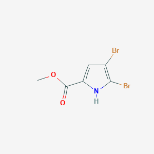 molecular formula C6H5Br2NO2 B1582283 methyl 4,5-dibromo-1H-pyrrole-2-carboxylate CAS No. 937-16-6