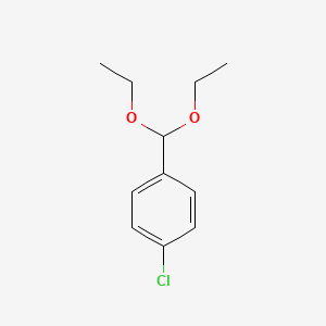 molecular formula C11H15ClO2 B1582286 4-氯苯甲醛二乙基缩醛 CAS No. 2403-61-4