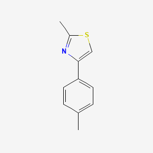 molecular formula C11H11NS B1582290 2-Methyl-4-(p-tolyl)thiazole CAS No. 66047-73-2
