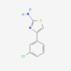 molecular formula C9H7ClN2S B1582292 4-(3-氯苯基)噻唑-2-胺 CAS No. 90533-23-6