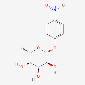 molecular formula C12H15NO7 B1582316 p-Nitrophenyl 6-deoxy-beta-L-galactopyranoside CAS No. 22153-71-5