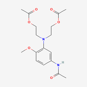 molecular formula C17H24N2O6 B1582323 Acetamide, N-[3-[bis[2-(acetyloxy)ethyl]amino]-4-methoxyphenyl]- CAS No. 23128-51-0