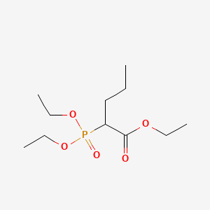 molecular formula C11H23O5P B1582350 戊酸，2-(二乙氧基膦酰基)-，乙酯 CAS No. 35051-49-1
