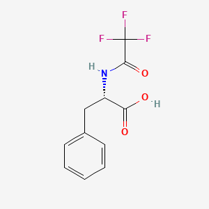 molecular formula C11H10F3NO3 B1582369 N-三氟乙酰-L-苯丙氨酸 CAS No. 350-09-4