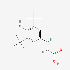 molecular formula C17H24O3 B1582370 3,5-二叔丁基-4-羟基肉桂酸 CAS No. 22014-01-3