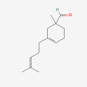 molecular formula C14H22O B1582384 3-Cyclohexene-1-carboxaldehyde, 1-methyl-3-(4-methyl-3-penten-1-yl)- CAS No. 52474-60-9
