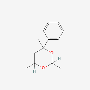 molecular formula C13H18O2 B1582394 2,4,6-Trimethyl-4-phenyl-1,3-dioxane CAS No. 5182-36-5