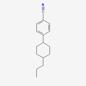 molecular formula C16H21N B1582400 反式-4-(4-丙基环己基)苯甲腈 CAS No. 61203-99-4