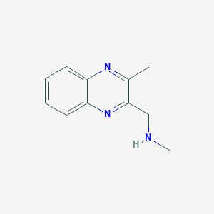 molecular formula C11H13N3 B158241 N-Methyl-1-(3-methylquinoxalin-2-YL)methanamine CAS No. 137898-63-6