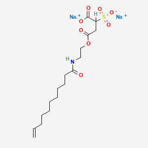 B1582415 Disodium 4-[2-[(1-oxoundec-10-enyl)amino]ethyl] 2-sulphonatosuccinate CAS No. 26650-05-5