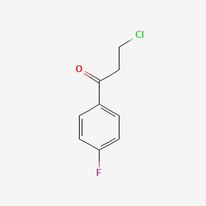 molecular formula C9H8ClFO B1582443 3-氯-4'-氟丙基苯甲酮 CAS No. 347-93-3