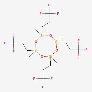 molecular formula C16H28F12O4Si4 B1582445 环四硅氧烷，2,4,6,8-四甲基-2,4,6,8-四(3,3,3-三氟丙基)- CAS No. 429-67-4