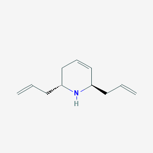 molecular formula C11H17N B158246 (2R,6R)-2,6-Diallyl-1,2,3,6-tetrahydropyridine CAS No. 138617-50-2