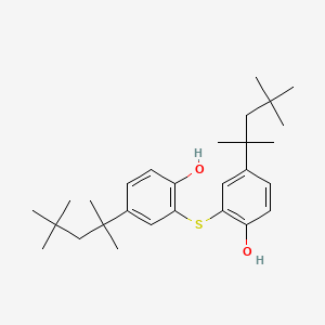 molecular formula C28H42O2S B1582490 苯酚，2,2'-硫代双[4-(1,1,3,3-四甲基丁基)- CAS No. 3294-03-9