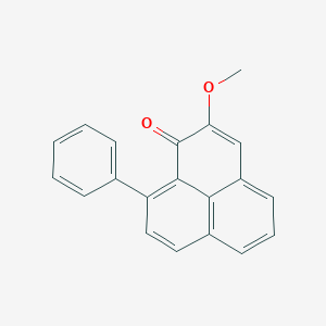 molecular formula C20H14O2 B158252 2-甲氧基-9-苯基-1H-苯并菲-1-酮 CAS No. 56252-05-2