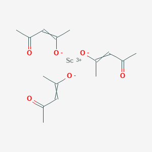molecular formula C15H21O6Sc B1582535 Tris(pentane-2,4-dionato-O,O')scandium CAS No. 14284-94-7