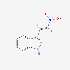 molecular formula C11H10N2O2 B1582550 (E)-2-甲基-3-(2-硝基乙烯基)-1H-吲哚 CAS No. 2826-91-7