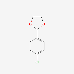 molecular formula C9H9ClO2 B1582554 2-(4-氯苯基)-1,3-二氧戊环 CAS No. 2403-54-5